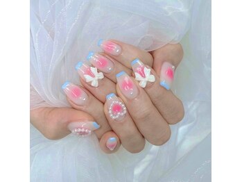 ティーアンドビー ネイルスタジオ(T&B NAIL STUDIO)/トレンドワンホンちゅるんネイル