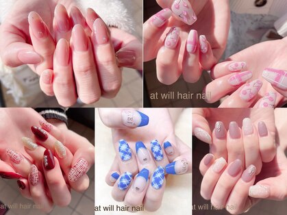 アット ウィル ヘアー ネイル(at will hair nail)の写真