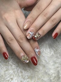 チェックネイル