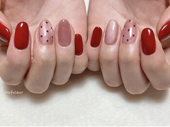 モフルール(Mofuleur)/ボルドー×ドット