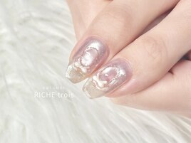 チークマグネットミラーネイル