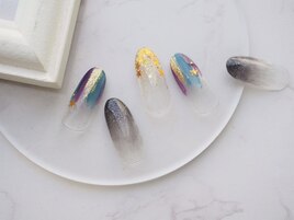 秋のイベントモチーフネイル
