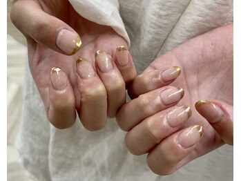 メルト 越谷東口店(Melt.)/ミラーフレンチネイル