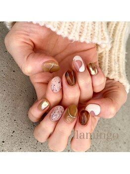 フラミンゴ(flamingo)/キャンペーンネイル