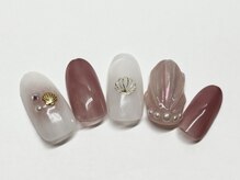 ネイルアンドビューティー サロン リザ(Nail & Beauty Salon LIZA)/チークシェルネイル