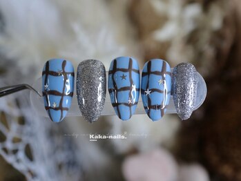 カカネイルズ(Kaka nails)/チェック柄