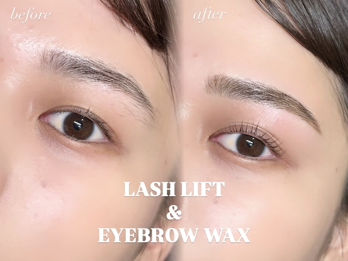 ★まつげパーマ＋眉毛WAX セット\11,000