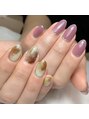 ラテネイル(Latte Nail)&nbsp;アシンメトリーなニュアンスネイル☆