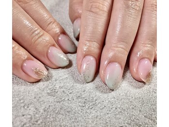 モグネイル(Mogunail)/5月定額A/夏ネイル2021グリーン