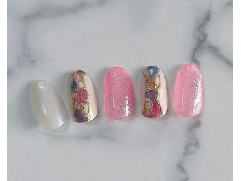 ジェー エス シー ネイル(J.S.C.nail)/ステンドグラス風/シンプル