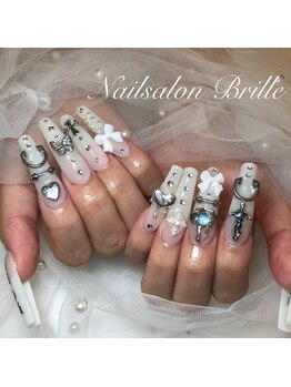 エスフィーネイルサロン ブリーユ(Esfy nailsalon Brille)/ゴテゴテロングネイル