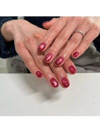 マグネットネイル/赤ネイル