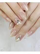 リィ ネイル(rii nail)/ワンカラー×リボン♪