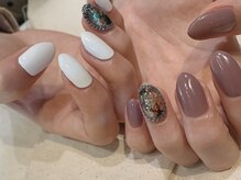 アンネ 梅田 GRACE店(ANNE)/オリジナル天然石ブローチネイル