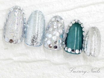 ラグジュアリーネイルズ オオミヤ(Luxury Nails Omiya)/キラキラ*埋め込みホログラム