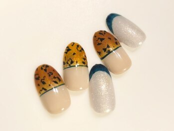 ビューティーサロン ハル(beauty salon haru)/【レオパードフレンチ】