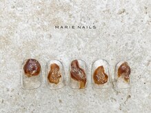 マリーネイルズ 表参道店(MARIE NAILS)/￥6600 ぷっくりニュアンス1214a