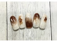 ネイルアンドまつげ リュフェール 五反田(Nail Lufaire)/ニュアンスべっこうカラーネイル