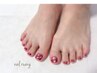 《ジェルオフ無料》FOOT★ワンカラーorカラーグラデ+アート2本　¥7000円