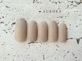 アウロラ 代々木上原(AURORA)/砂ネイル 夏 定額 シンプル