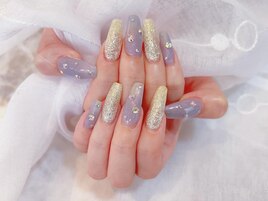 2色カラーストーンネイル