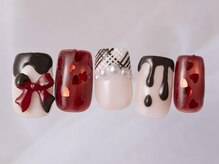 アイネイルズ 新宿店(I nails)/バレンタインリボンハート
