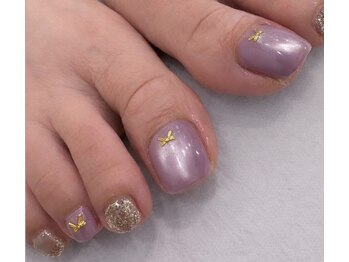 はあとねいる 横浜港南台店の写真/【横浜港南台店】フットネイル定額4,400円★低価格なのに高品質×可愛いデザインで足元に輝きを★