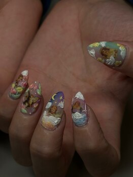 カラフル天使ネイル