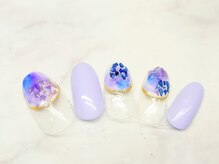 ネイルプラータ(Nail Plata)/紫陽花ネイル【7780】