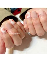 ネロリ(Neroli)/手描きフラワーネイル