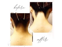 エクラ(eclat)の雰囲気（襟足を整え、後ろ姿も美しく♪）