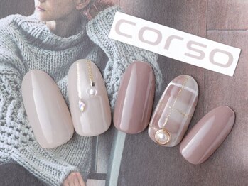コルソケーツー 梅田茶屋町(corso k-two)/冬ネイル37/茶屋町中津中崎町