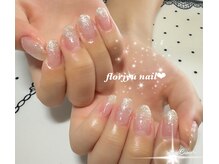 フロージュ ネイル(florjyu nail)/ラメグラデーションnail