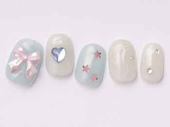 アイ ネイルズ 天神店(I nails)/girly　summer 　￥7500