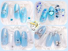 ラルネイル 大宮(Lull. nail)/#ガラスの靴#水色#プリンセス