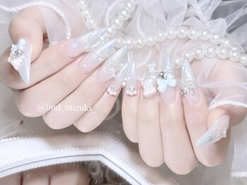 リンドネイル バイ モカ アンド ララ(Lind nail by moca and LaLa)/【mizuki】ガーリーネイル