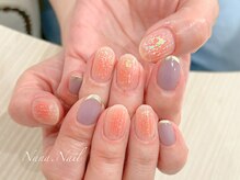 ナナネイル(Nana.Nail)/大人のラメグラデーション