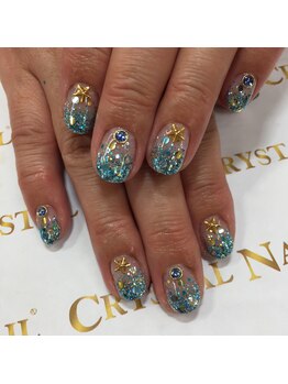 クリスタルネイル ゆめタウン博多店(CRYSTAL NAIL)/ラメグラデーション