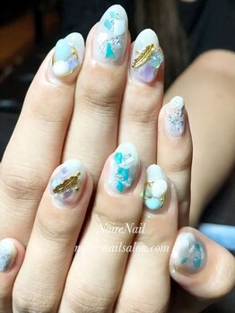 ノワール ネイルアンドスクール(Noire)/★リアル天然石ネイル★