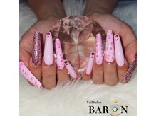 バロン 町田店(BARON)/ガーリーヒョウ柄ネイル☆