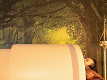 遠赤ドームサウナであたため発汗！