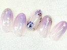 【春夏パンジーネイル】