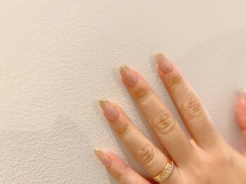 ネイルズ ララ(nails Lala)/ニュアンスミラーフレンチ。