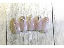 ネイルアンドまつげ リュフェール 五反田(Nail Lufaire)/キラキラピンクネイル