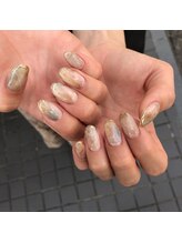 グラマラス アンジェアイ 荻窪店(glamourous ange eye)/大理石風ネイル