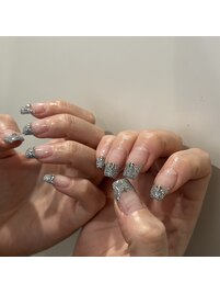 flash glitter french