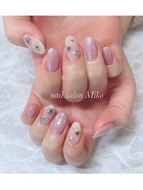 カラフルストーンネイル