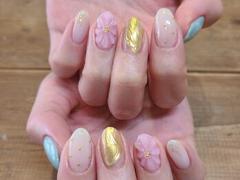 アトリエ ツメ(atelier TsuMe)/ぷっくりFlowernail/定額制