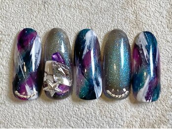 レイネイル 岐阜茜部店(RAY NAIL)/カジュアルマグネットネイル