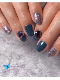 ちゅるんとワンカラー×ビジュー